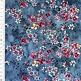 Textil - japonské kvety, 100 % predzrážaná bavlna EÚ, šírka 140 cm - 17454643_