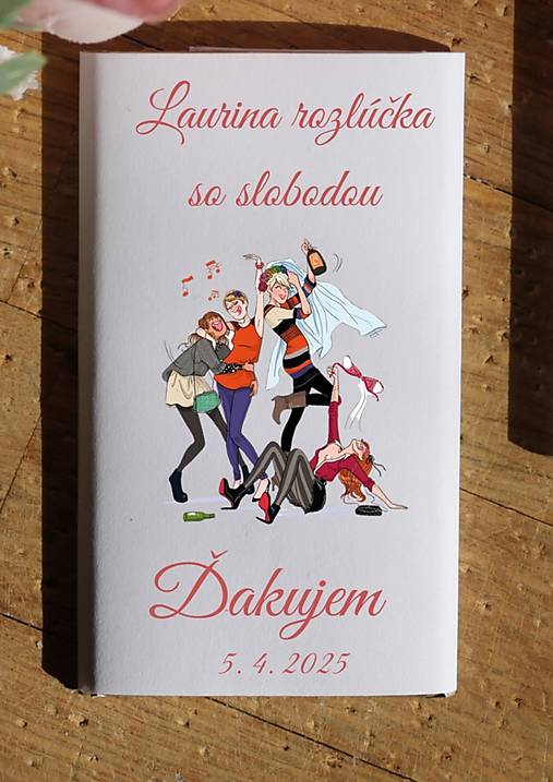 Darčeky pre svadobčanov - Čokoládky Darčeky pre družičky na rozlúčku so slobodou (3) - 17454585_
