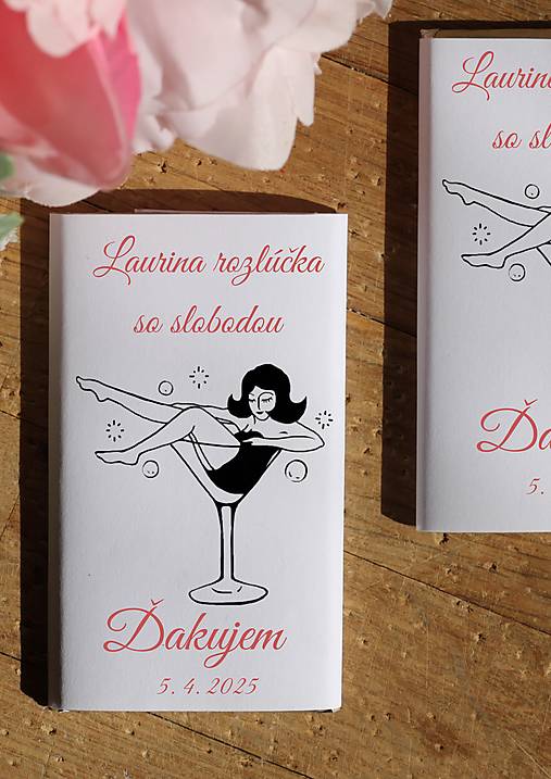 Darčeky pre svadobčanov - Čokoládky Darčeky pre družičky na rozlúčku so slobodou (4) - 17454617_