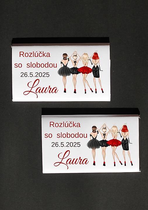 Darčeky pre svadobčanov - Čokoládky Darčeky pre družičky na rozlúčku so slobodou (6) - 17454870_