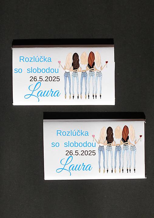 Darčeky pre svadobčanov - Čokoládky Darčeky pre družičky na rozlúčku so slobodou (7) - 17454874_