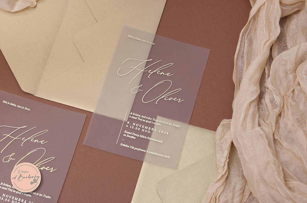 Svadobné oznámenie D#35