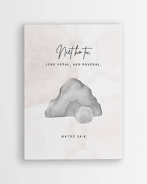 Grafika - Moderný biblický plagát - Viera k Bohu, Motivačný obraz - 17456161_