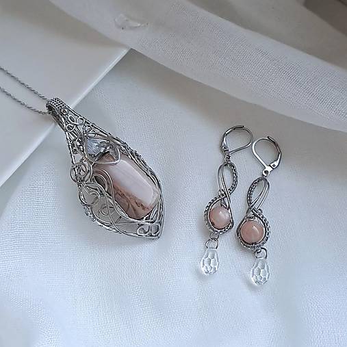 Set Mesačný kameň + swarovski