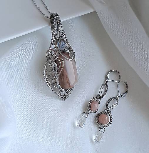 Set Mesačný kameň + swarovski