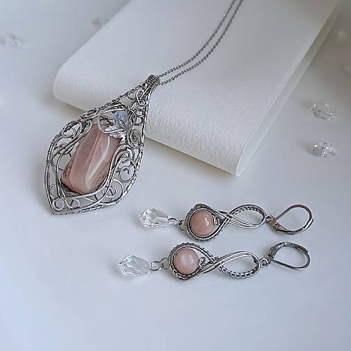 Set Mesačný kameň + swarovski
