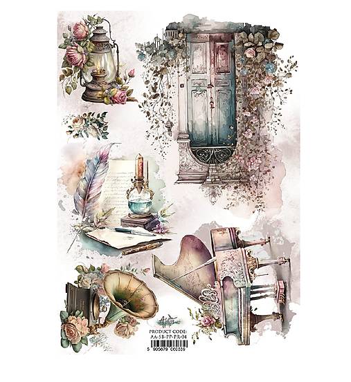 Papier - Ryžový papier AA SB PP 04 - 17460245_