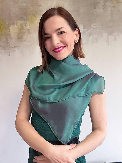 Hodvábna štóla alebo šál Emerald