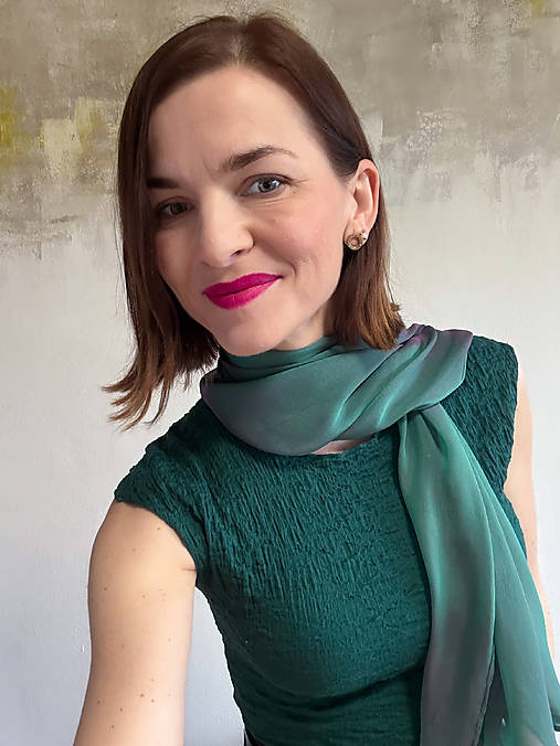 Hodvábna štóla alebo šál Emerald