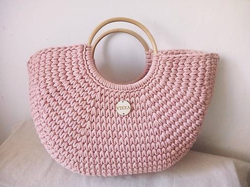 Veľké tašky - SUMMER BAG Basket ROSA POUDRE - 17458504_