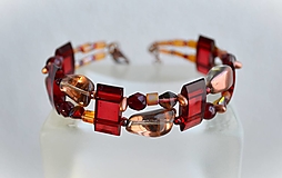 Náramky - Náramok medený elegant - 17458928_