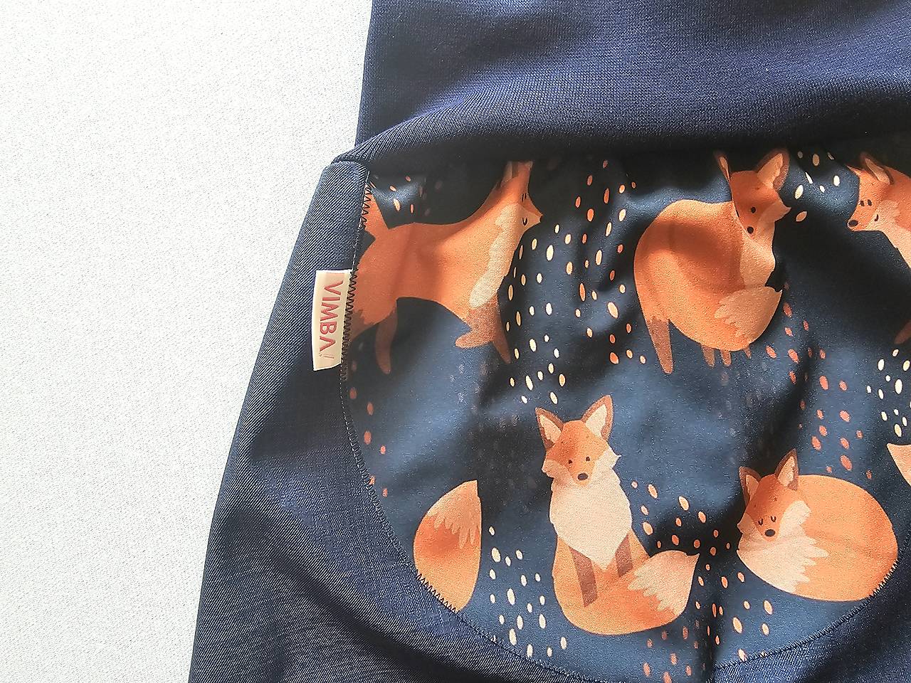 Softshellky jarné "foxes on blue"