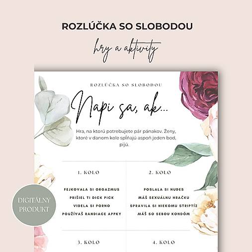 Grafika - Hra na rozlúčku so slobodou: Pikantné napi sa, ak... (digitálny produkt) - 17464155_