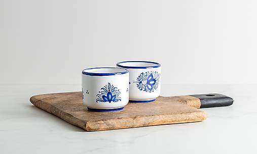 Nádoby - Pohárik bez uška (Biela) - 17462920_