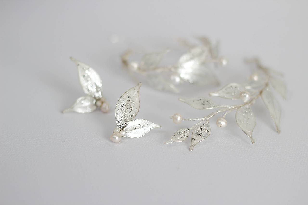 Svadobný náramok s riečnymi perlami (Set za zvýhodnenú cenu)