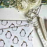 Papiernictvo - narodeninová/darčeková/gratulačná obálka Tučniaky - 17465417_