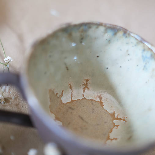 Nádoby - Divoký hrníček s houbičkama (2 hríbiky zelenkavá) - 17465653_