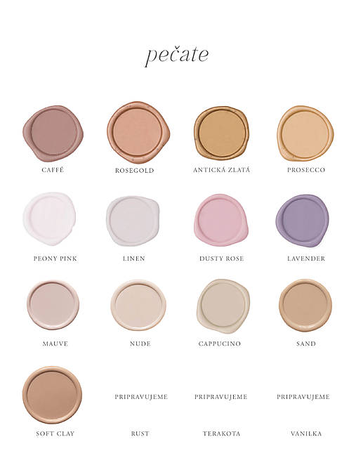 Iný materiál - Pečať rôzne farby - 17465479_