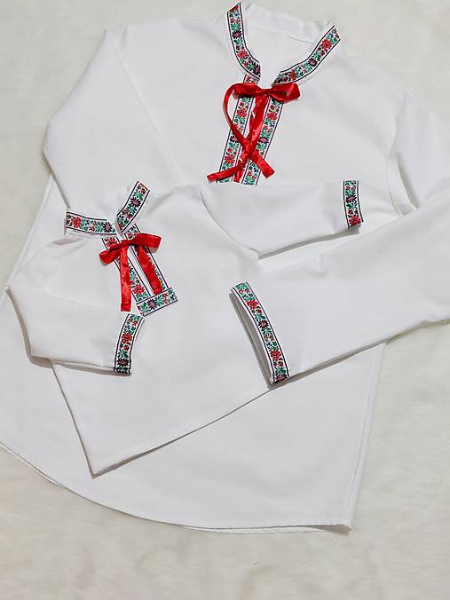 Detské oblečenie - Chlapčenská folklórna košeľa  (134) - 17466779_