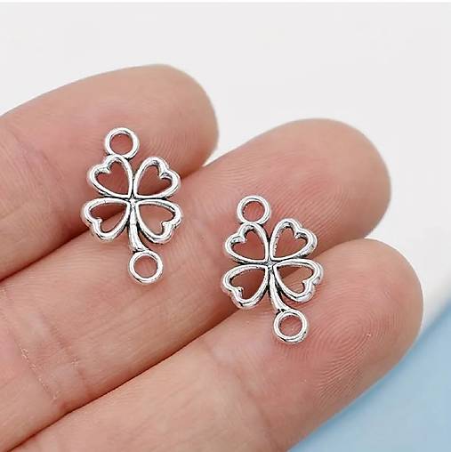 Komponenty - Medzikus štvorlístok 13x20 mm, 1 ks - 17466139_