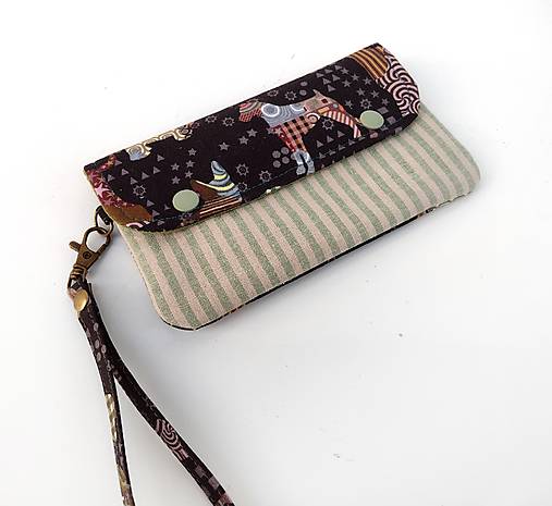 Na mobil - Obal na mobil s priehradkou Psíky - 17466762_