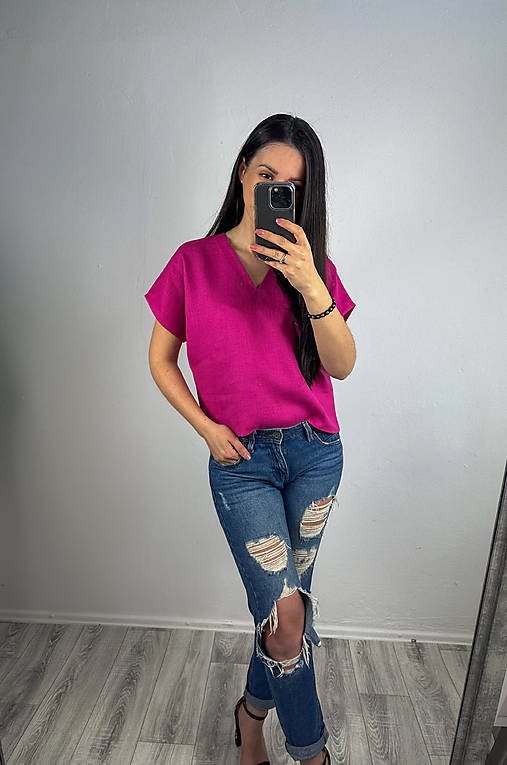 Topy, tričká, tielka - Dámske oversize tričko - 17465861_