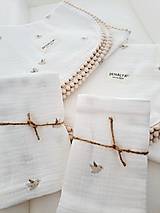 Detský textil - Mušelínová sada pre bábätko vtáčiky - 17468121_