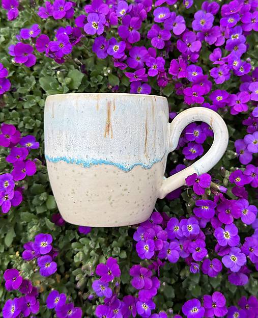 Nádoby - Modrá nežnosť - midi mug (170ml) - 17467812_