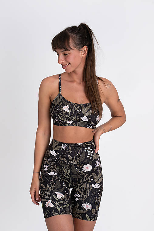 Nohavice - Šortky – Nočná kvetana - 17467410_