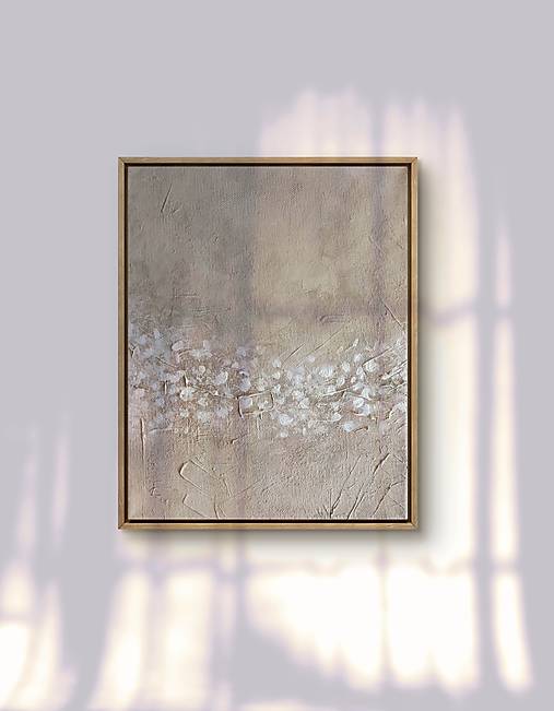 Obrazy - Abstraktný obraz Čistota dobra 24x30 cm - 17467083_