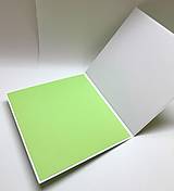 Papiernictvo - Pohľadnica s Anjelikom ...  aj ku krstu (zelený) - 17469666_