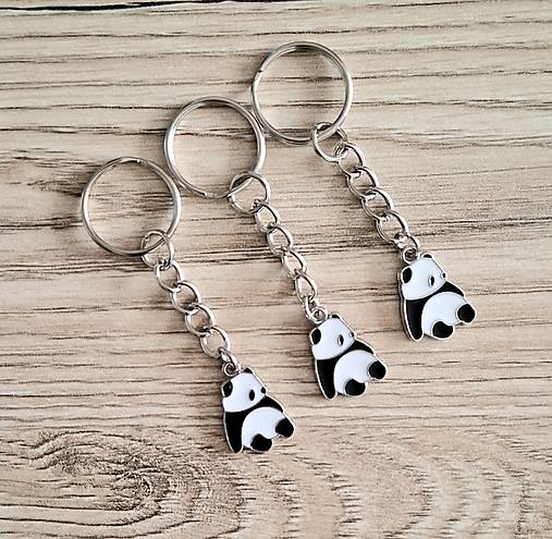 Kľúčenky - Prívesok na kľúče - panda - 17470878_