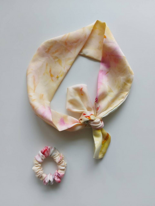 Šatky - AKCIA♡Hodvábna šatka do vlasov-Kolekcia LETO 25 č.4 - 17469840_