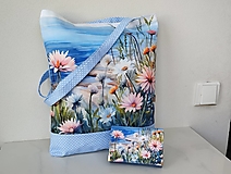 Nákupné tašky - Nákupná taška Ružové lotosy - 17468912_