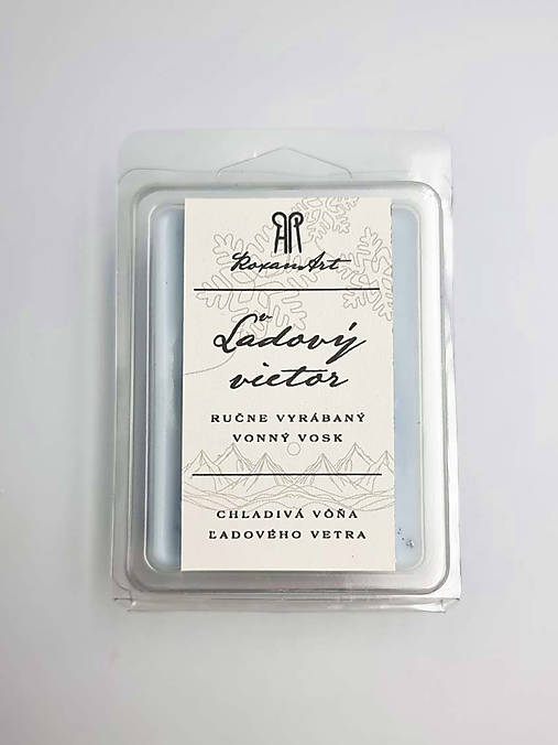 Sviečky - Ľadový vietor - vonný sójový vosk do aromalampy, 70 g - 17470737_