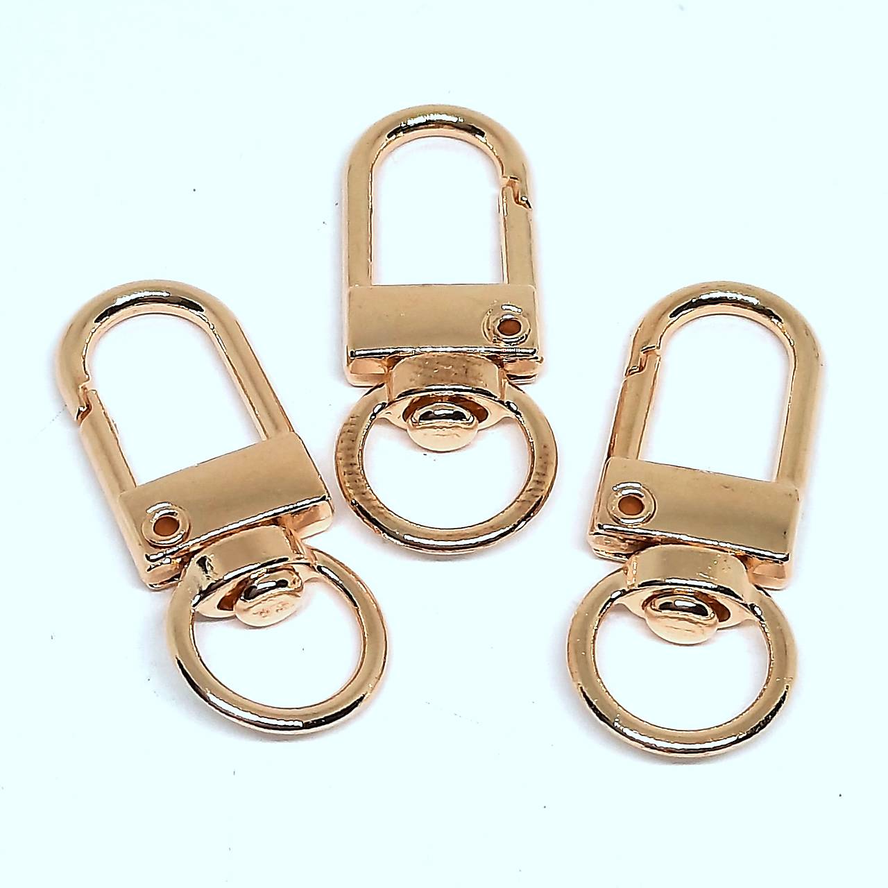 Karabínka s obrtlíkom-1ks (32mm-zlatá)