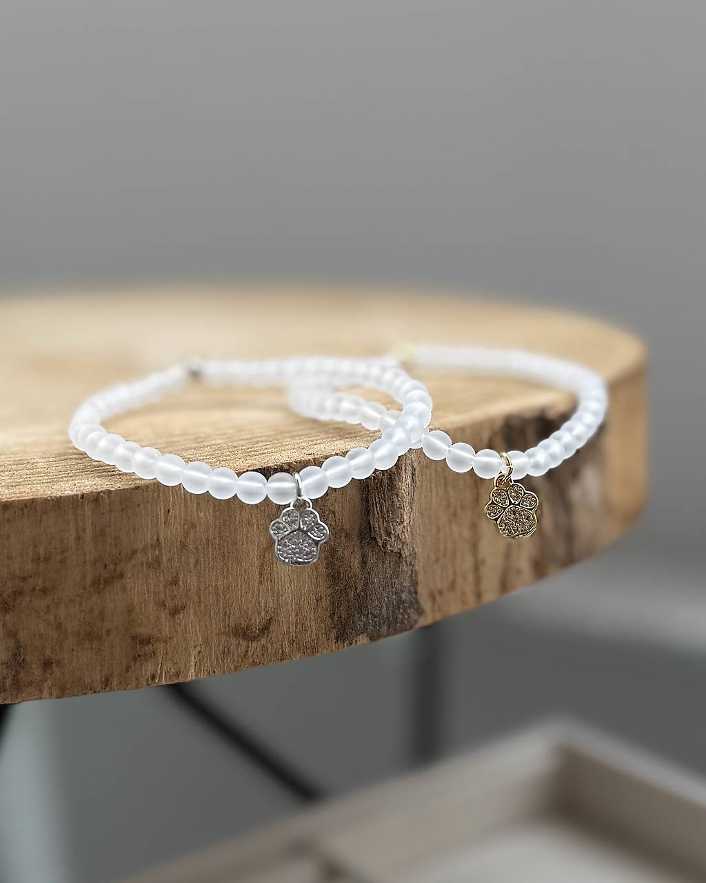 Náramok Milovník zvierat - Krištáľ s labkou