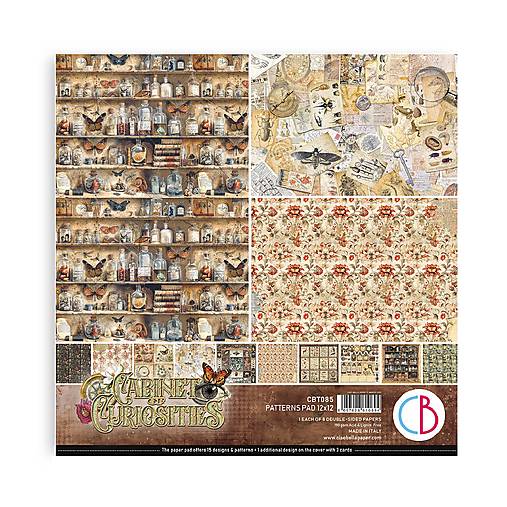 Papier - Ciao Bella Cabinet of Curiosities scrapbook papier 12x12 - 17472992_