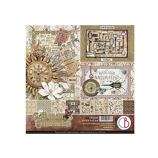 Papier - Ciao Bella Cabinet of Curiosities scrapbook papier 8x8 - 17473002_