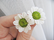 Náušnice - Bellis Green Spot, náušnice - 17473366_