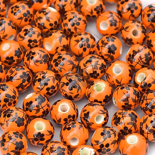 Korálky - (6949) Porcelánové korálky, 10 mm - 1 ks - 17472536_