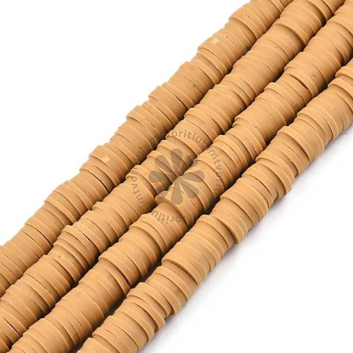 Korálky - (1252) Polymérový disk HEISHI KORÁLKA, 6 mm - 1 zväzok - 17472605_