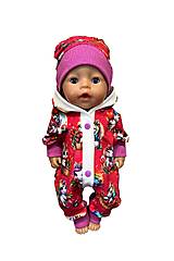 Hračky - Overal s čiapočkou pre bábiku BABY BORN 43 cm - jednorožec - 17473365_