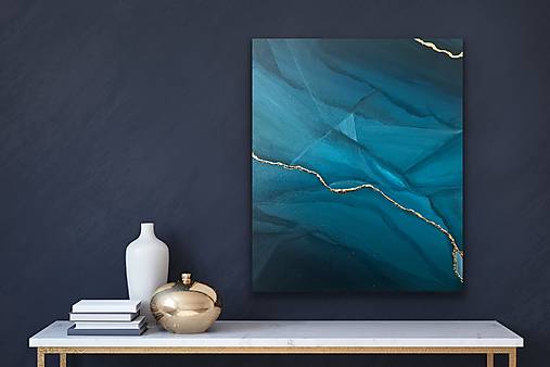 Obrazy - Abstract "Shades of blue" - 17473060_