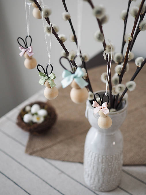Dekorácie - dekorácia Easter Bunnies - 17474492_
