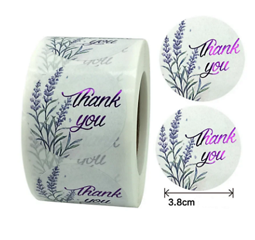 Papier - Samolepiace nálepky 4 „Thank You“ ❤ ĎAKUJEM ❤ - 17473803_