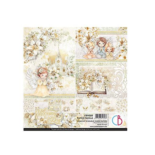 Papier - Ciao Bella Blessing Day scrapbook papier 8x8 - 17475599_