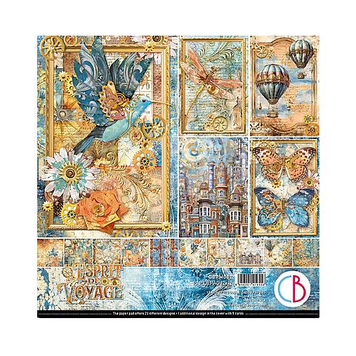 Papier - Ciao Bella Esprit de Voyage scrapbook papier 12x12 - 17475908_