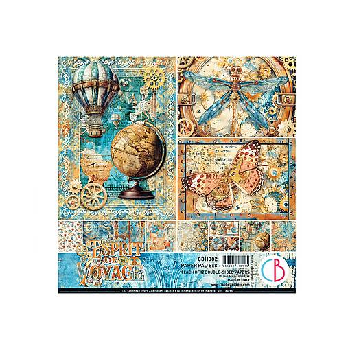 Papier - Ciao Bella Esprit de Voyage scrapbook papier 8x8 - 17476139_