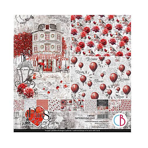 Papier - Ciao Bella “Paris Je T’aime” scrapbook papier 12x12 - 17476877_